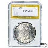 1879 Morgan Silver Dollar PGA MS63