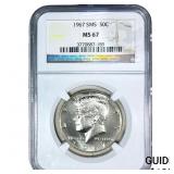 1967 Kennedy Half Dollar NGC MS67