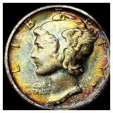 1945-S Silver Mercury Dime CHOICE AU