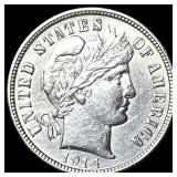 1914-D Silver Barber Dime CLOSELY UNCIRCULATED