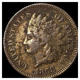 1868 Indian Head Cent LIGHTLY CIRCULATED