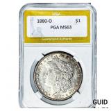 1880-O Morgan Silver Dollar PGA MS63
