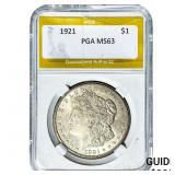 1921 Morgan Silver Dollar PGA MS63