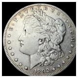 1892-S Silver Morgan Dollar LIGHTLY CIRCULATED