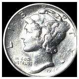1945-S Silver Mercury Dime GEM BU