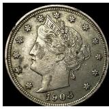 1908 Liberty Head Nickel CLOSELY UNCIRCULATED