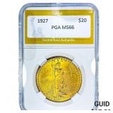 1927 $20 Gold Double Eagle PGA MS66