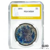 1891 Morgan Silver Dollar PGA MS64