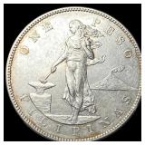 1903-S Philippines Silver One Peso NEARLY  UNCIRC