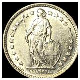 1957B Switzerland SIlver 1/2 Franc