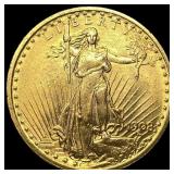 1908 No Motto Saint-Gaudens $20 Gold Double Eagle