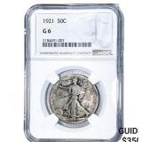 1921 Walking Liberty Half Dollar NGC G6