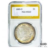 1889-O Morgan Silver Dollar PGA MS63