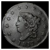 1817 Coronet Head Large Cent NEARLY  UNCIRCULATED