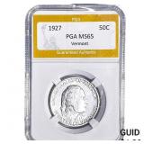 1927 Vermont Half Dollar PGA MS65