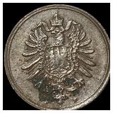 1887-F Germany Copper 1 Pfennig