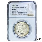 1952 Washington Carver Half Dollar NGC MS65