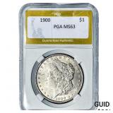 1900 Morgan Silver Dollar PGA MS63