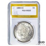 1880-CC Morgan Silver Dollar PGA MS65