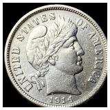 1914-D Silver Barber Dime CLOSELY UNCIRCULATED