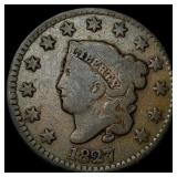 1827 Coronet Head Large Cent NICELY CIRCULATED