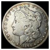 1890-CC Silver Morgan Dollar LIGHTLY CIRCULATED