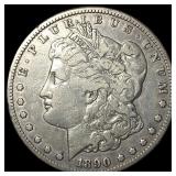 1890-CC Morgan Silver Dollar LIGHTLY CIRCULATED