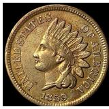 1859 Indian Head Cent NEARLY UNCIRCULATED