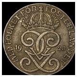 1928 Denmark Bronze 2 Ore