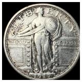 1917-D Silver Standing Liberty Quarter CLOSELY UNC
