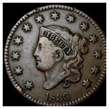 1833 Coronet Head Large Cent LIGHTLY CIRCULATED