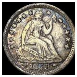 1853-O Seated Liberty Half Dime NEARLY  UNCIRCULA