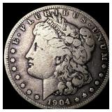 1904-S Silver Morgan Dollar LIGHTLY  CIRCULATED