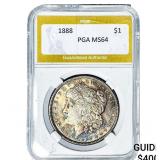 1888 Morgan Silver Dollar PGA MS64