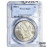1880-S Morgan Silver Dollar PCGS MS62