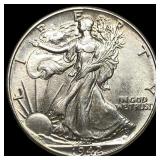 1942 Silver Walking Liberty Half Dollar UNCIRCULAT