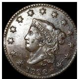 1822 Coronet Head Large Cent CLOSELY UNCIRCULATED