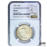 1952 Washington Carver Half Dollar NGC NS65