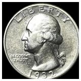 1932-S Silver Washington Quarter CLOSELY UNCIRCULA