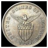 1903 Philippines Copper Nickel 5 Centavos