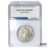 1941-S Walking Liberty Half Dollar DGS MS61