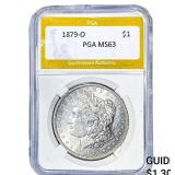 1879-O Morgan Silver Dollar PGA MS63