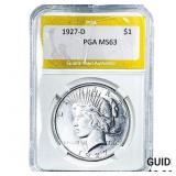 1927-D Silver Peace Dollar PGA MS63