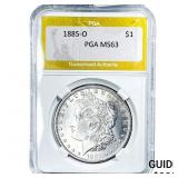 1885-O Morgan Silver Dollar PGA MS63
