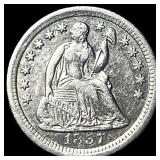 1857-O Silver Seated Liberty Half Dime  CLOSELY U