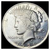 1924 Silver Peace Dollar UNCIRCULATED