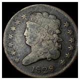 1828 Classic Head Half Cent ABOUT UNCIRCULATED