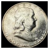 1949-S Silver Half Dollar Franklin UNCIRCULATED