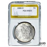 1888-O Morgan Silver Dollar PGA MS63