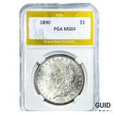 1890 Morgan Silver Dollar PGA MS64
